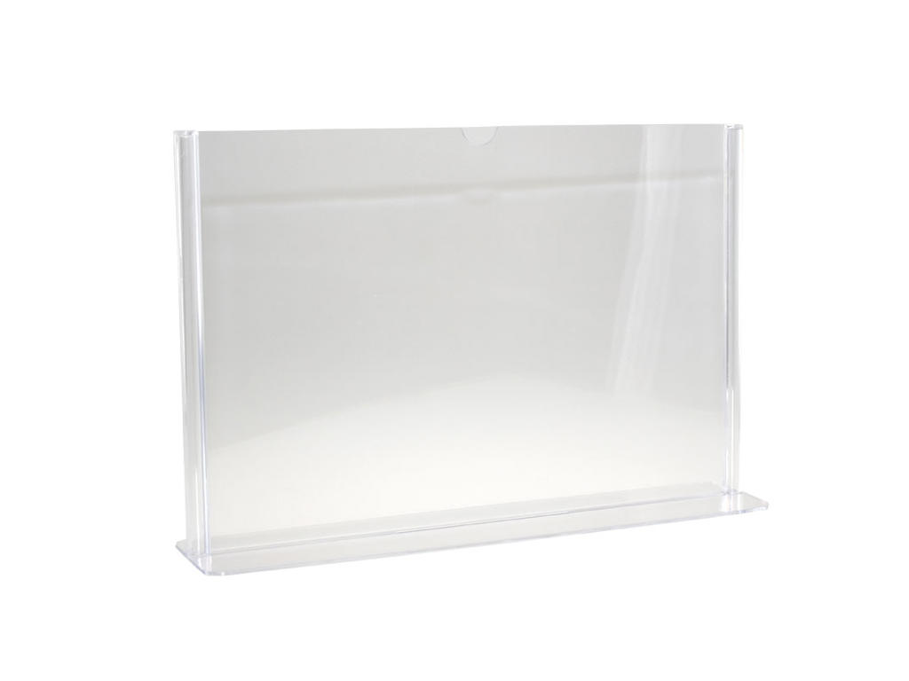 Skilteholder A4 T-fod liggende