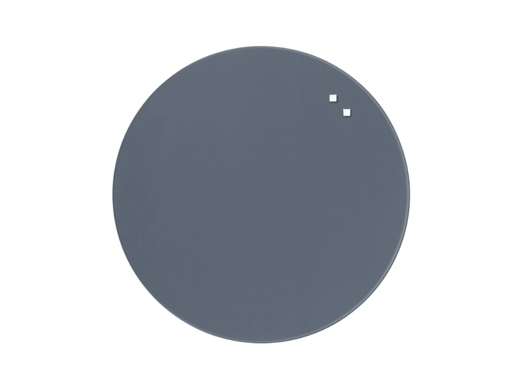 Magnetisk glastavle Naga | Ø 45 cm | Grå