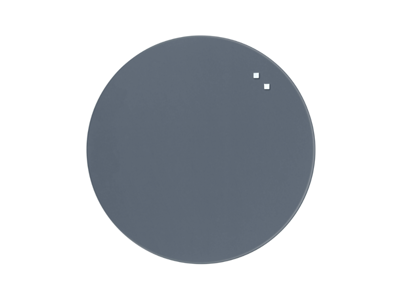 Magnetisk glastavle Naga | Ø 45 cm | Grå