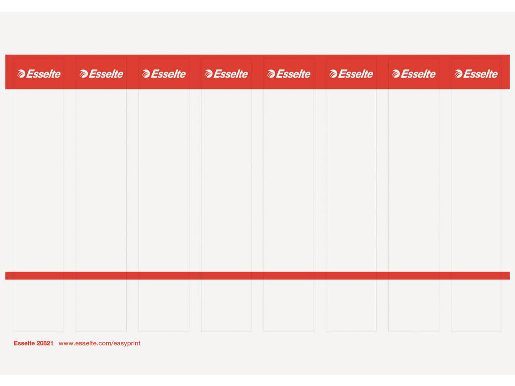 Rygetiket Esselte 50 mm 80 stk