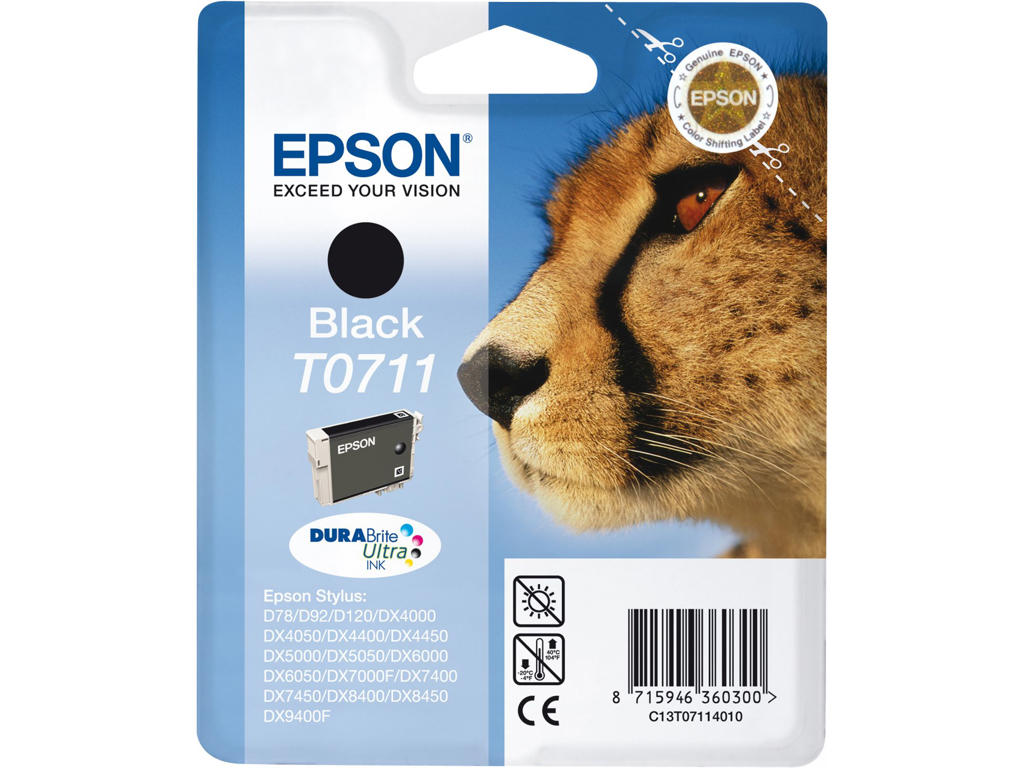 Epson T0711 blæk sort