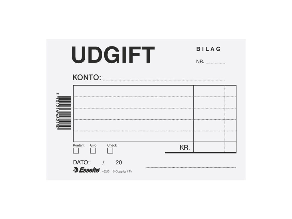 Udgiftbilag Esselte 46215 blå