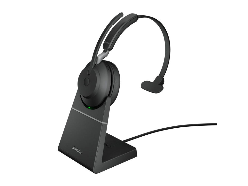 Headset Jabra Evolve2 65 MS Mono med laderstander